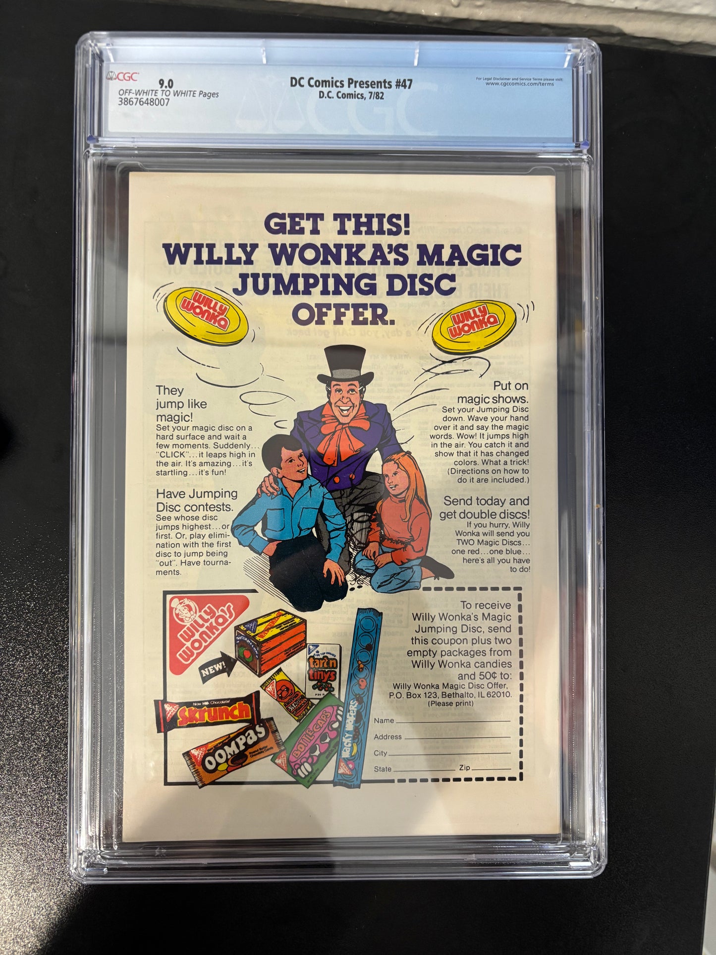 DC COMICS PRESENTS #47 GRADED 9.0