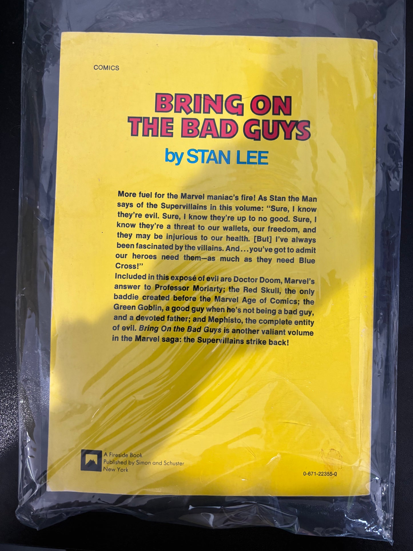 BRING ON THE BAD GUYS BY STAN LEE 1976