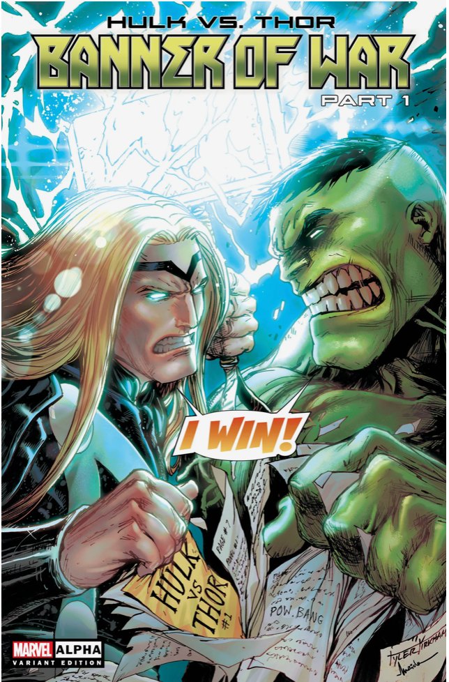 HULK VS. THOR: BANNER OF WAR ALPHA 1 TYLER KIRKHAM EXCLUSIVE VARIANT COVER