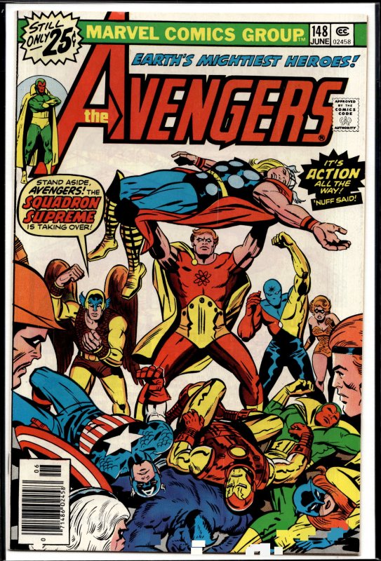 The Avengers Earth’s Mightiest Heroes #148 Vintage Marvel Comic Book 1976