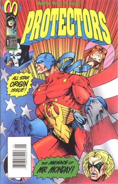 Protectors #1 Newsstand Cover (1992-1994) Malibu Comics
