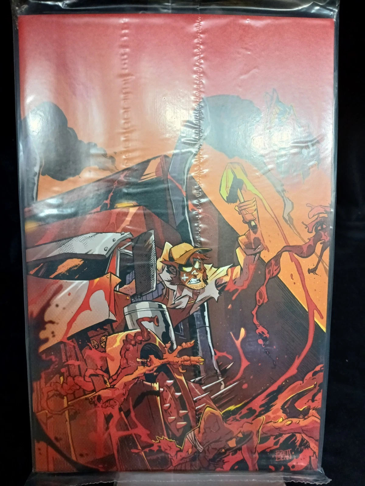 2025 Vault Comics Post Malone's Big Rig No 4 Cover P Bean Undressed Variant