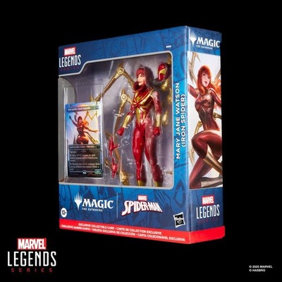 Marvel Legends Mary Jane Watson Iron Spider Action Figure with Magic