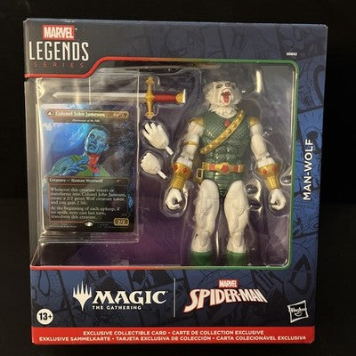 Hasbro Marvel Legends Spider-Man MTG Series Man-Wolf Figure + Card NIB