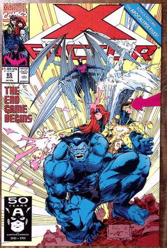 1991 X FACTOR #65 APR MARVEL COMICS THE END GAME BEGINS