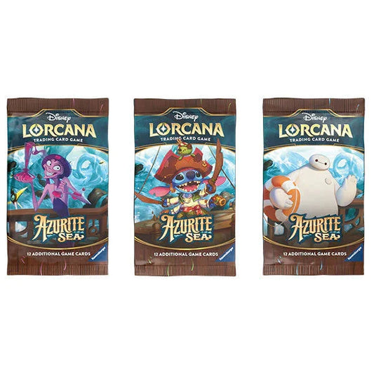 Disney Lorcana TCG: AZURITE SEA Booster Pack (12 Cards)